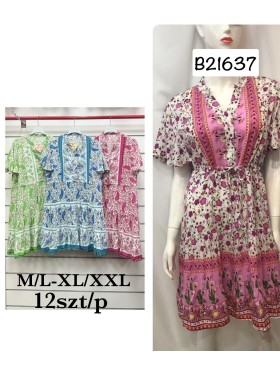 Sukienki damskie , Size m-2xl ,paczka 12szt,mix kolor