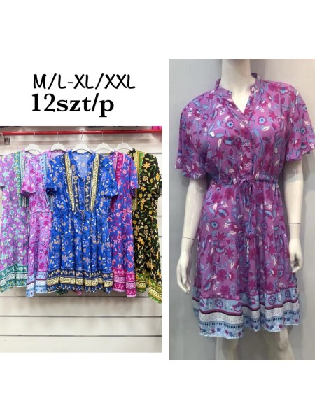 Sukienki damskie , Size m-2xl ,paczka 12szt,mix kolor