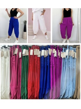Spodnie  damskie wloskie, Size uni,paczka 6szt,mix kolor