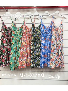 Sukienki damskie , Size m-2xl ,paczka 12szt,mix kolor