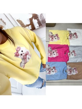 Bluzy damskie Tureckie, Size UNI ,paczka 6szt,1 kolor