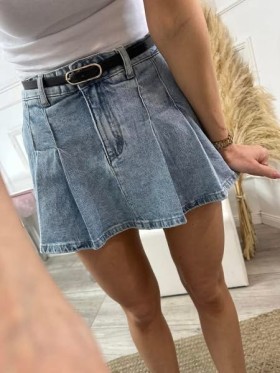 Spódnica krótka Jeansowa damska ,size xs-xl, paczka 10szt,