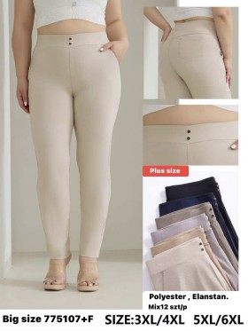Spodnie damskie ,size 3-6xl, paczka 12szt,mix kolor