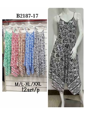 Sukienki damskie , Size m-2xl ,paczka 12szt,mix kolor