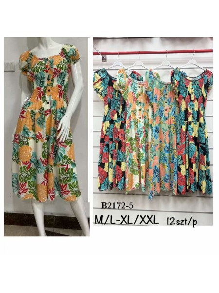 Sukienki damskie , Size m-2xl ,paczka 12szt,mix kolor