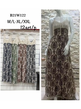 Sukienki damskie , Size m-2xl ,paczka 12szt,mix kolor