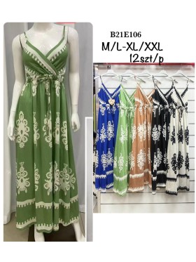 Sukienki damskie , Size m-2xl ,paczka 12szt,mix kolor