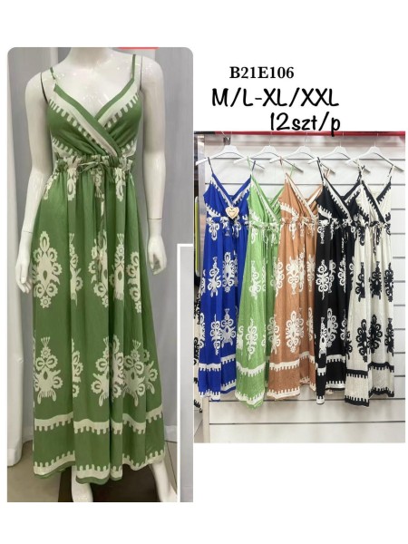 Sukienki damskie , Size m-2xl ,paczka 12szt,mix kolor