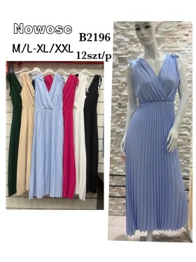 Sukienki damskie , Size m-2xl ,paczka 12szt,mix kolor