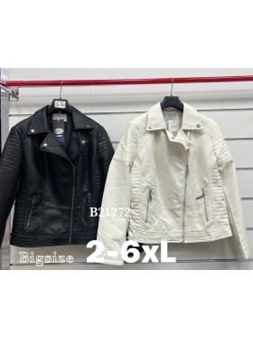 Kurtki skórzane damskie , Size 2-6xl ,paczka 5szt ,1 kolor