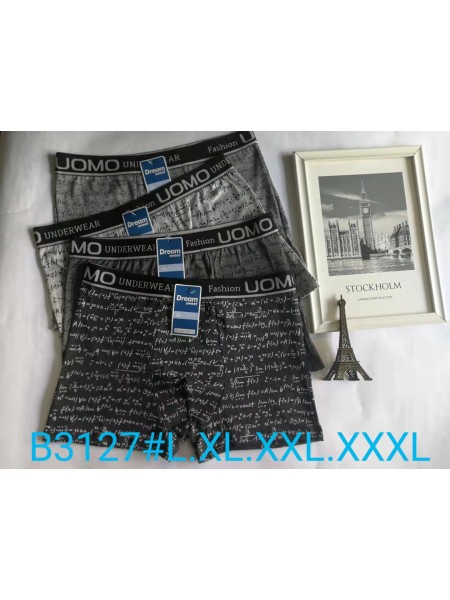 BOKSERKI MĘSKIE .SIZE: L -3XL (24 SZT/PACZKA) KOLOR JAK NA ZDZIĘCIU