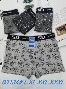 BOKSERKI MĘSKIE .SIZE: L -3XL (24 SZT/PACZKA) KOLOR JAK NA ZDZIĘCIU