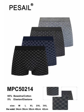 BOKSERKI MĘSKIE .SIZE: M -3XL (24 SZT/PACZKA) KOLOR JAK NA ZDZIĘCIU