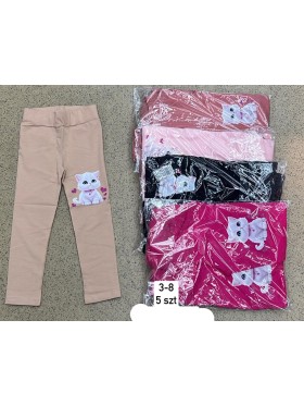 Leginsy  DZIECIĘCA ,size 3-8 lat,paczka 5szt,1kolor