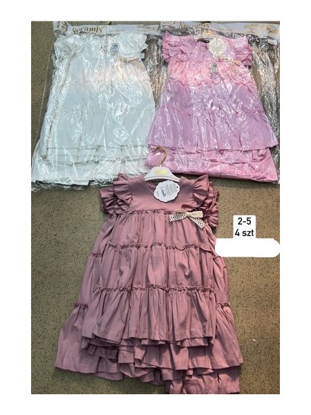 Sukienka DZIECIĘCA ,size 2-5 lat,paczka 4szt,1kolor