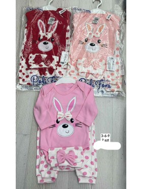 Komplety DZIECIĘCA ,size 3-9m,paczka 2szt,1kolor