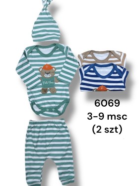 Komplety DZIECIĘCA ,size 3-9m,paczka 2szt,1kolor