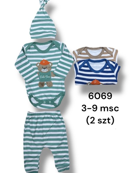 Komplety DZIECIĘCA ,size 3-9m,paczka 2szt,1kolor