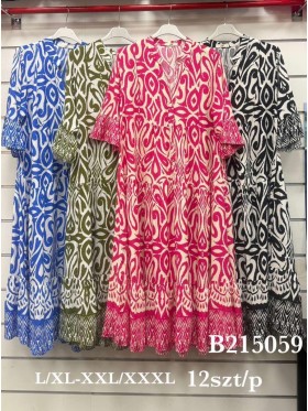 Sukienki damskie , Size l-3xl ,paczka 12szt,mix kolor