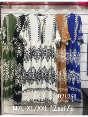 Sukienki damskie , Size m-2xl ,paczka 12szt,mix kolor