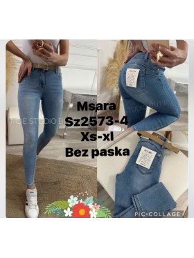 Jeansy damskie M'sara,size xs-xl, paczka 10szt,