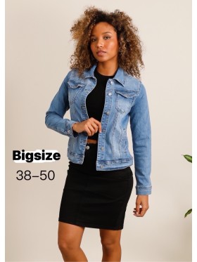 Kurtki Jeansowe damskie ,size 38-50, paczka 7szt,