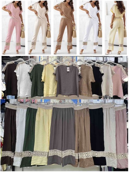 Komplety damskie Włoski , size uni, paczka 6szt, mix kolor