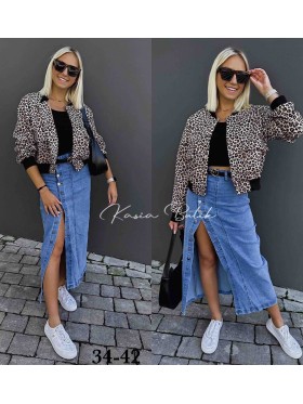 Spódnica długa Jeansowa damska ,size 34-42, paczka 10szt,