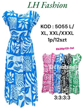 Sukienki damskie , Size l-3xl ,paczka 12szt,mix kolor