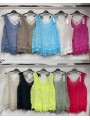 Bluzki damskie Włoskie , Size uni,paczka 6szt,mix kolor