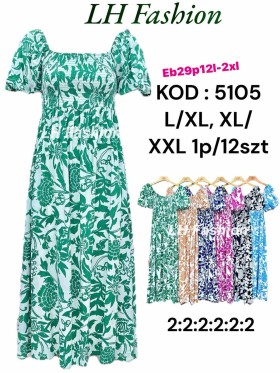 Sukienki damskie , Size l-2xl ,paczka 12szt,mix kolor