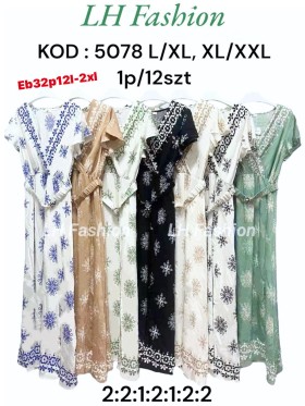 Sukienki damskie , Size l-2xl ,paczka 12szt,mix kolor