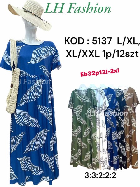 Sukienki damskie , Size l-3xl ,paczka 12szt,mix kolor