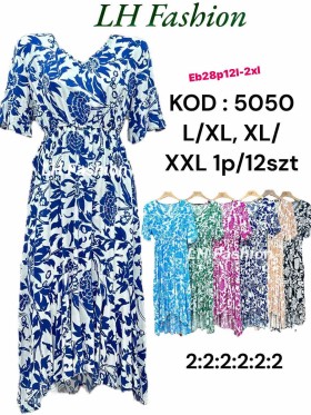 Sukienki damskie , Size l-2xl ,paczka 12szt,mix kolor