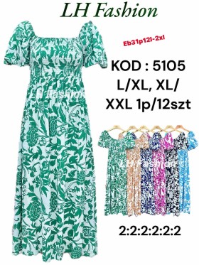 Sukienki damskie , Size l-2xl ,paczka 12szt,mix kolor