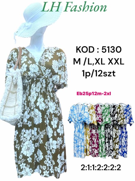 Sukienki damskie , Size m-2xl ,paczka 12szt,mix kolor