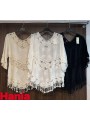 Bluzki damskie Włoskie , Size uni,paczka 6szt,mix kolor