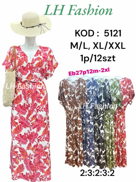 Sukienki damskie , Size m-2xl ,paczka 12szt,mix kolor
