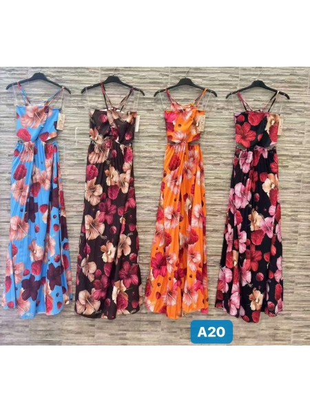 Sukienki damskie Włoskie , Size uni,paczka 6szt,mix kolor