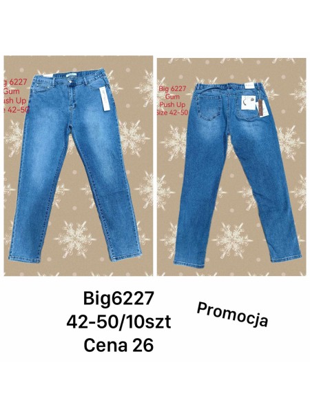 Jeansy damskie ,size 42-50, paczka 10szt,