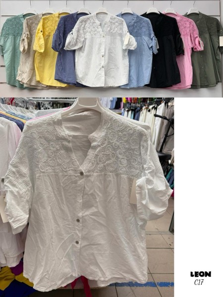 Koszule  damskie ,size UNI, paczka 6szt,mix kolor