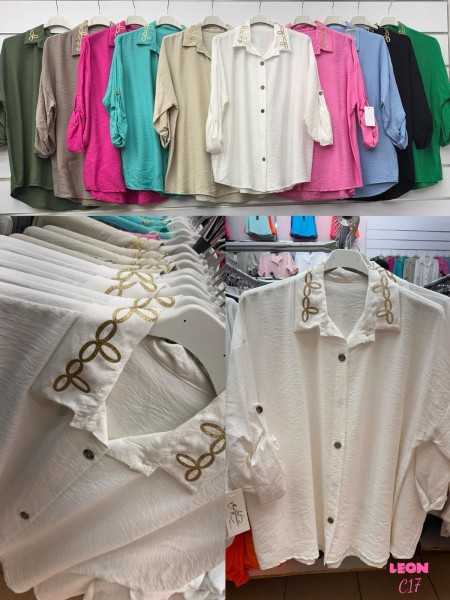 Koszule  damskie ,size UNI, paczka 6szt,mix kolor