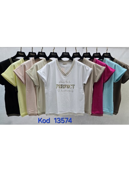 Bluzki damskie Tureckie, size standard ,paczka 12szt mix kolor
