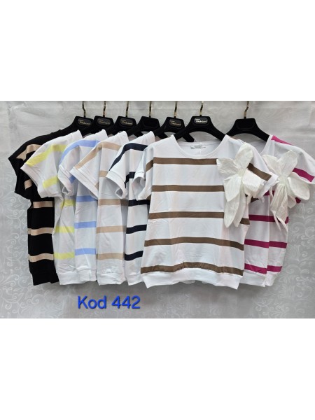 Bluzki damskie Tureckie, size standard ,paczka 12szt mix kolor