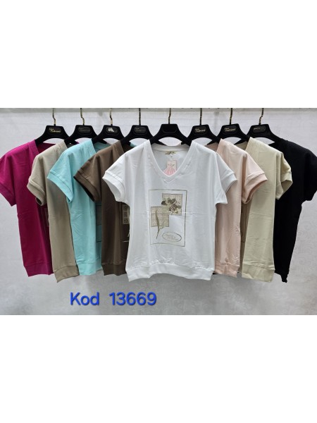 Bluzki damskie Tureckie, size standard ,paczka 12szt mix kolor