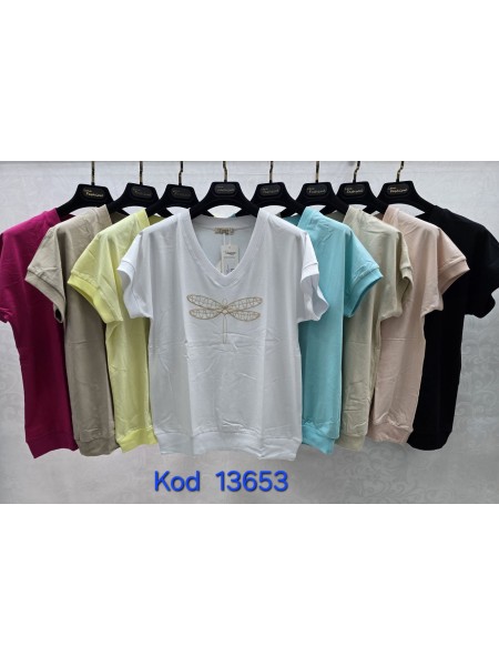 Bluzki damskie Tureckie, size standard ,paczka 12szt mix kolor