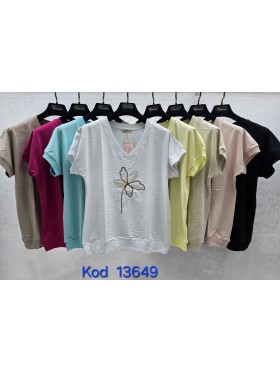 Bluzki damskie Tureckie, size standard ,paczka 12szt mix kolor