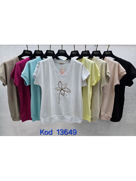 Bluzki damskie Tureckie, size standard ,paczka 12szt mix kolor