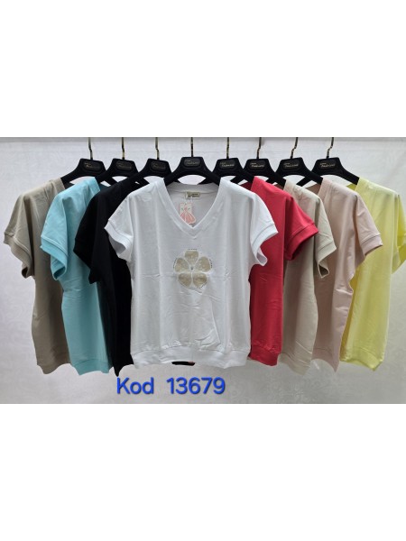 Bluzki damskie Tureckie, size standard ,paczka 12szt mix kolor