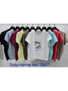 Bluzki damskie Tureckie, size standard ,paczka 12szt mix kolor